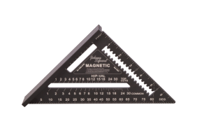 7" Magnetic Johnny Square® Professional Easy-Read™ Aluminum Rafter Square w/out Manual