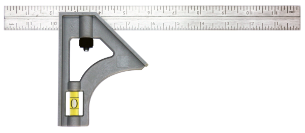 12" Inch/Metric Structo-Cast® Stainless Steel Combination Square 12" Inch/Metric Structo-Cast® Stainless Steel Combination Square