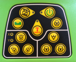 Rotary Laser level model 40 6544 control panel is easy to use, graphically intuitive Model 40-6544 control panel