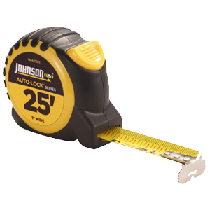 Johnson 1804-0025 Auto-Lock Tape Measure by Johnson Level