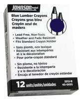 Johnson Level 40-0649 White Lumber Crayons - 3/Pack