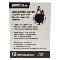 Johnson Level 40-0649 White Lumber Crayons - 3/Pack