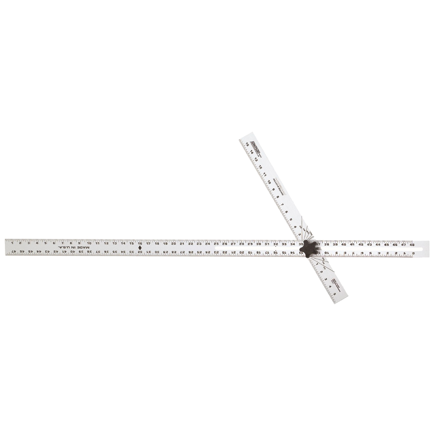 Mayes 48 Inch Lightweight Aluminum Drywall T Square, 48” Aluminum T Square,  Adjustable Metal Straight Edge, 48 Inch Measurements For Scoring