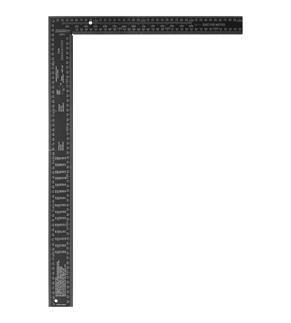 Johnson Level CS18 - 400mm x 600mm Big J Pro Metric Aluminum Framing Square