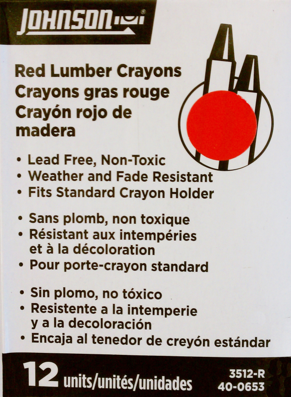 Lumber Crayon, 12 Count Box