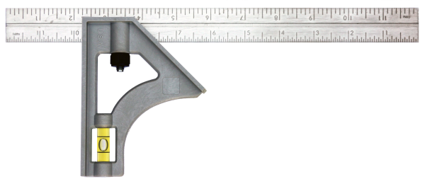 12" Inch/Metric Structo-Cast® Stainless Steel Combination Square 12" Inch/Metric Structo-Cast® Stainless Steel Combination Square