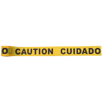 caution cuidado tape image